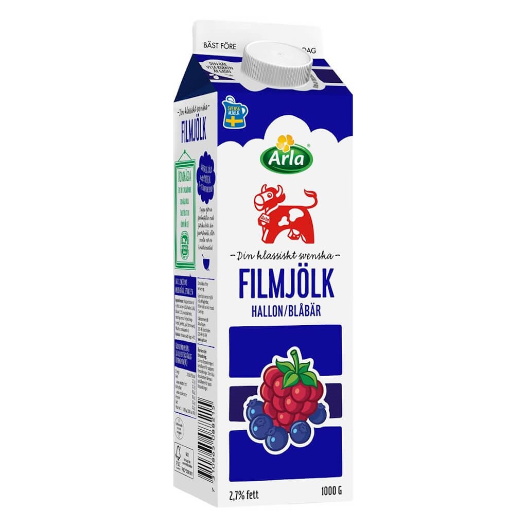 Filmjölk blåb/hall  6x1L