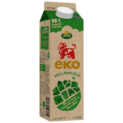Mellanmjölk EKO AR  6x1L