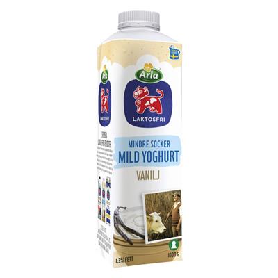Laktosfri yoghurt mild vanilj AR 6st á 1li