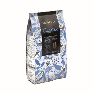 Valrhona Caraibe dark chocolate 66% 3 kg