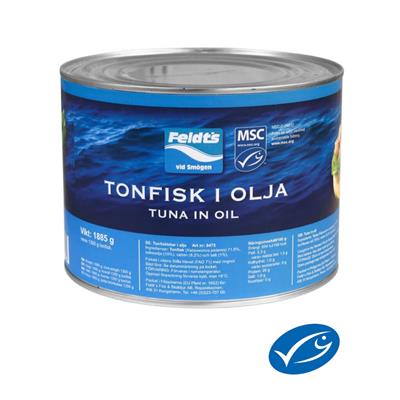 Tonfisk i olja MSC 1,35 kg